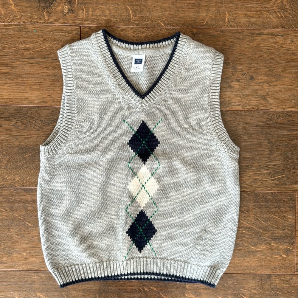 Janie and Jack Gray Vest